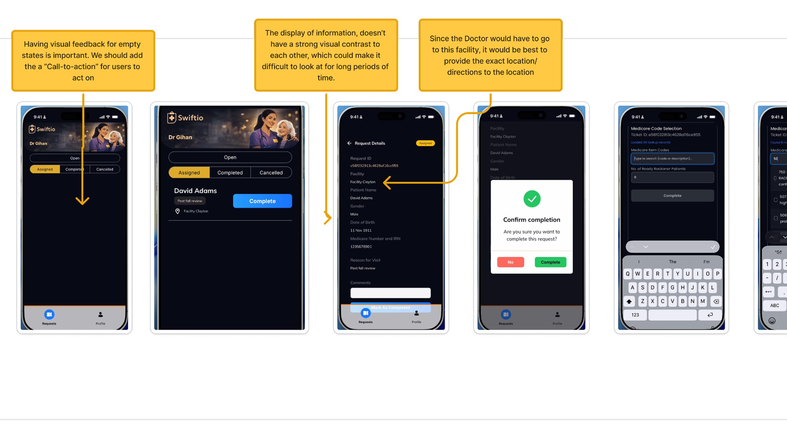 The Swiftio portals before the revamp, all three sharing one generic template